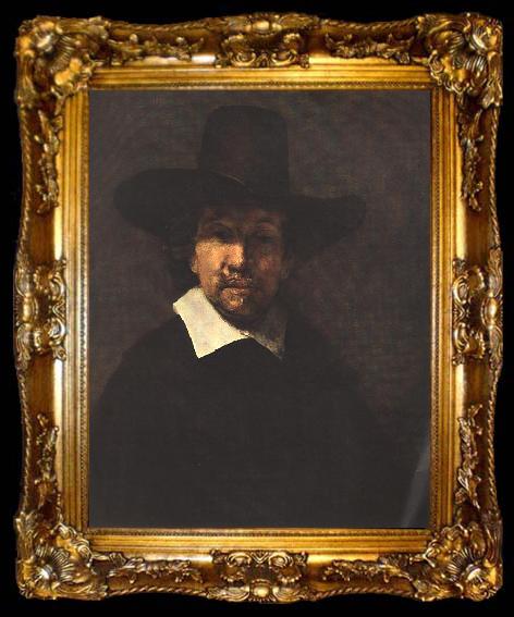 framed  REMBRANDT Harmenszoon van Rijn Portrait of Jeremiah Becker, ta009-2